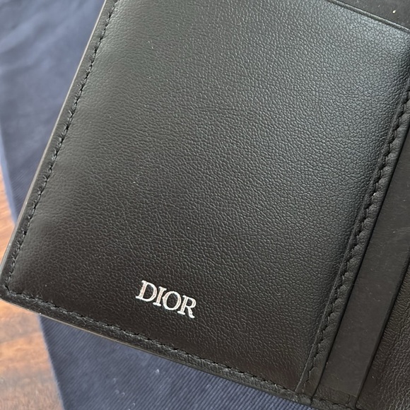 New Men’s Dior Vertical bifold wallet Black - Picture 7 of 10